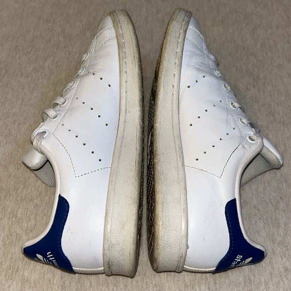 Adidas Stan Smith White & Blue Size 6/8 - Picture 4 of 6